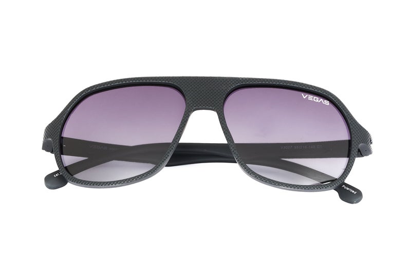 VEGAS Full Rim Shield Men Grey  Sunglasses V3007 C1 - Image 2